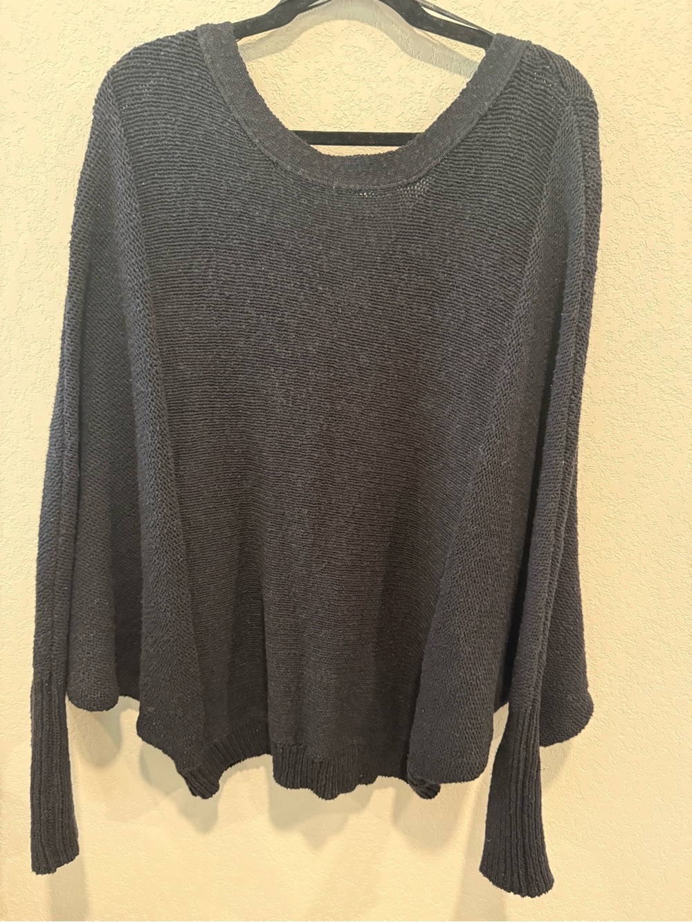 ruby moon Black Scoop Neck Knit Sweater